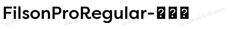 FilsonProRegular字体转换