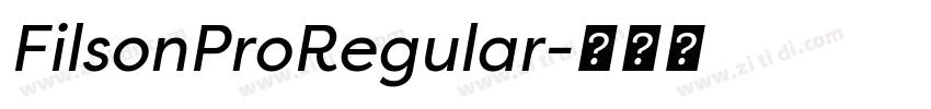 FilsonProRegular字体转换