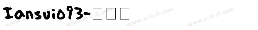 Iansui093字体转换
