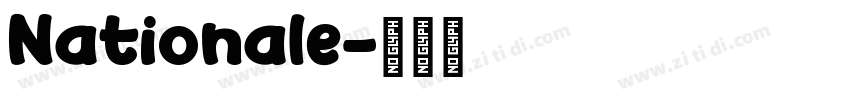 Nationale字体转换