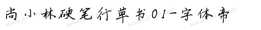 尚小林硬笔行草书01字体转换
