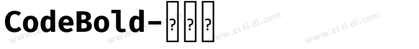 CodeBold字体转换