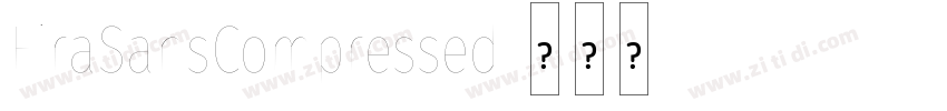 FiraSansCompressed字体转换