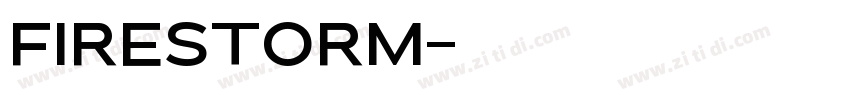 FIRESTORM字体转换