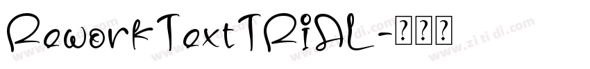 ReworkTextTRIAL字体转换