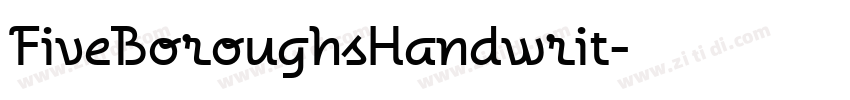 FiveBoroughsHandwrit字体转换