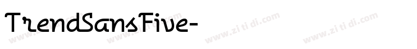TrendSansFive字体转换
