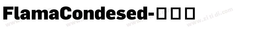 FlamaCondesed字体转换