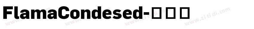 FlamaCondesed字体转换