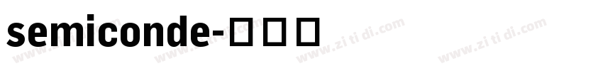 semiconde字体转换
