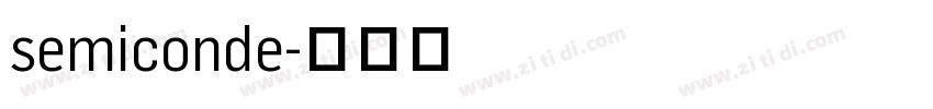 semiconde字体转换