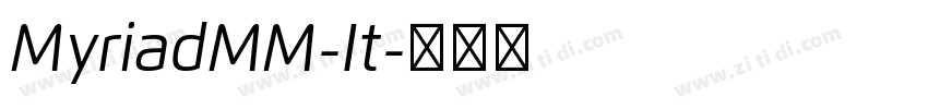 MyriadMM-It字体转换