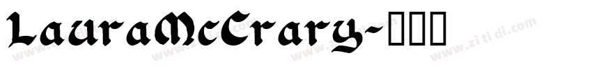 LauraMcCrary字体转换