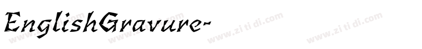 EnglishGravure字体转换