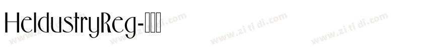 HeldustryReg字体转换