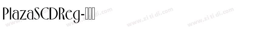PlazaSCDReg字体转换