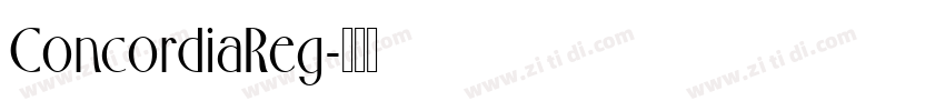 ConcordiaReg字体转换