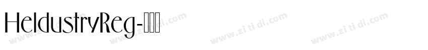 HeldustryReg字体转换