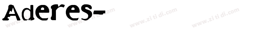 Aderes字体转换