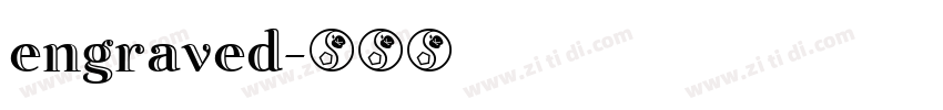 engraved字体转换