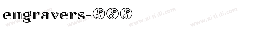engravers字体转换