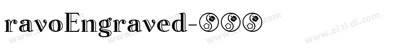 ravoEngraved字体转换