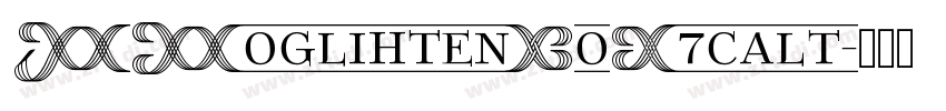 GFoglihtenNoO7calt字体转换