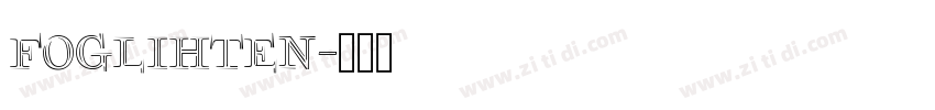 Foglihten字体转换