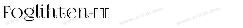 Foglihten字体转换