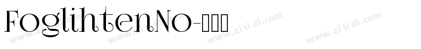 FoglihtenNo字体转换