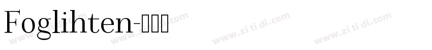 Foglihten字体转换