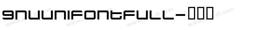 GNUUnifontFull字体转换