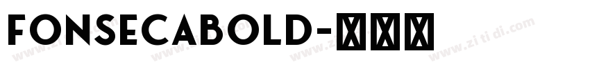 FonsecaBold字体转换