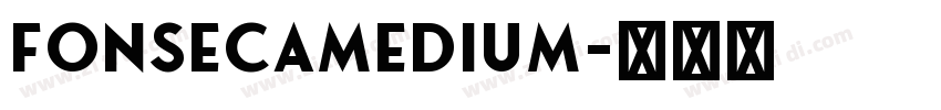FonsecaMedium字体转换