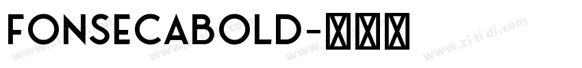 FonsecaBold字体转换