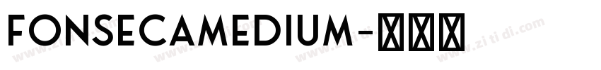 FonsecaMedium字体转换