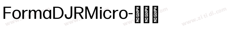 FormaDJRMicro字体转换