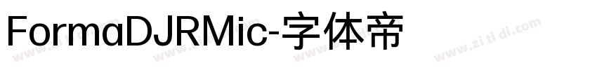 FormaDJRMic字体转换