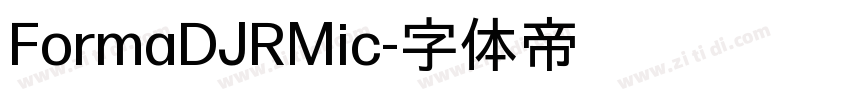 FormaDJRMic字体转换