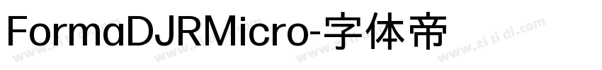 FormaDJRMicro字体转换