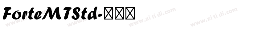 ForteMTStd字体转换