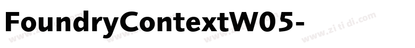 FoundryContextW05字体转换