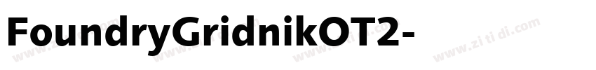 FoundryGridnikOT2字体转换 FoundryGridnikOT2字体转换