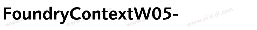 FoundryContextW05字体转换