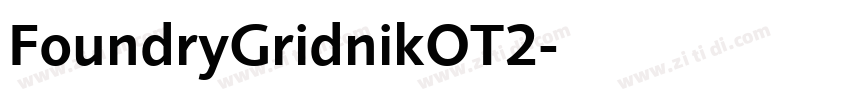 FoundryGridnikOT2字体转换 FoundryGridnikOT2字体转换