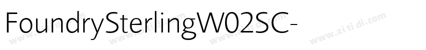 FoundrySterlingW02SC字体转换