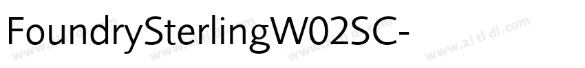 FoundrySterlingW02SC字体转换