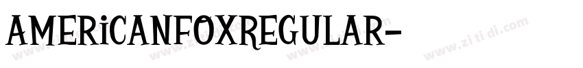 AmericanFoxRegular字体转换