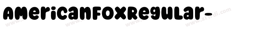 AmericanFoxRegular字体转换