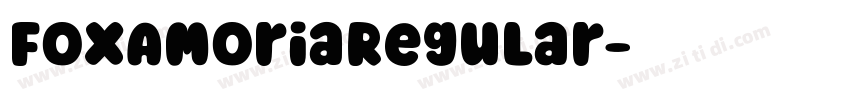 FoxAmoriaRegular字体转换